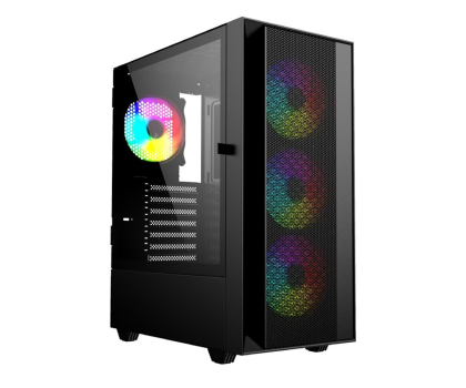 Obudowa GEMBIRD Midi Tower Fornax 4000 ARGB czarna CCC-FC-4000